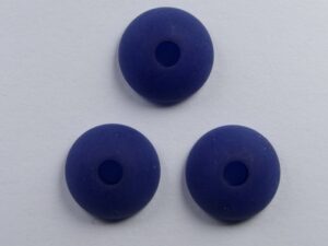 Pol-hr10-19 nachtblauw Polaris halfronde kraal 10 mm