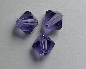 SW-05-TAN 5 mm Tanzanite Swarovski Element Bicones - Afbeelding 1
