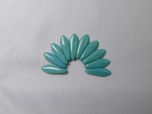 CMD-63130 2 hole Daggers, 5x16 mm, Czech Mates, Turquoise - Afbeelding 1