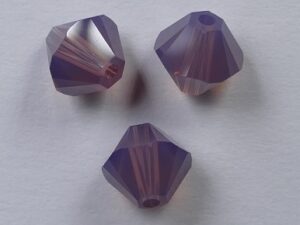6 mm Cyclamen Opal Swarovski Element Bicones - Afbeelding 1