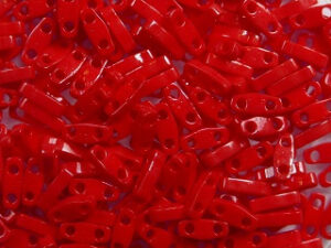QTL-0408 Opaque Red Miyuki Quarter Tila Beads 5x1,2 mm
