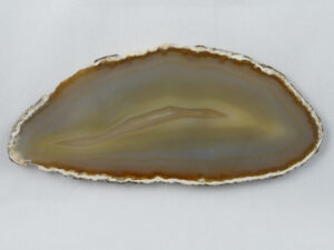 Agaatschijf, 134x59 mm, naturel - Afbeelding 1