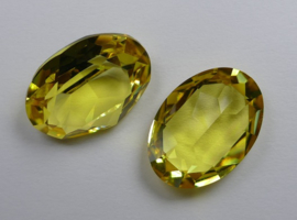 Ovale Fancy Stone, 18x13 mm, Swarovski, Light Topaz - Afbeelding 2