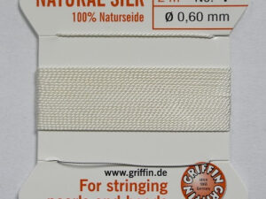 PZ-4-WHI White Parelzijde maat 4 - Afbeelding 1