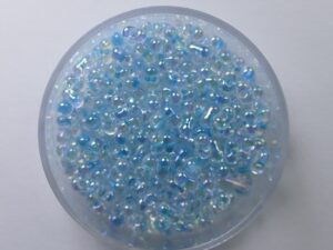 M-BB-0269 Glacier Blue Lined Crystal AB Miyuki Berry Bead