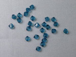 PrBic-04-INDI Indicolite bicones 4 mm 25 stuks