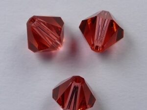 6 mm Padparadscha Swarovski Element Bicones - Afbeelding 1