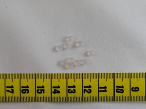 Rosequartz, 4 mm rondel, 10 stuks