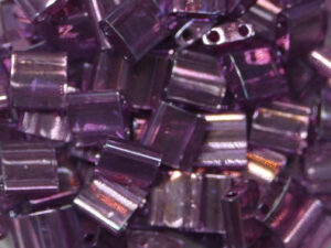 TL-0316 Light Amethyst Gold Luster Miyuki Tila Beads 5x5 mm