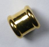 Magnetische 'bamboe'sluiting, 16x8 mm, Goudkleurig - Afbeelding 3