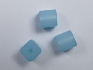 Pol-kub08-20 8 mm Polaris kubus kraal, turquoise