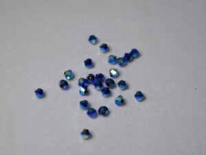 SW-04-JET2AB 4 mm Jet 2x AB Swarovski Element Bicones - Afbeelding 1