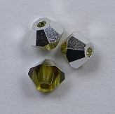 3 mm Light Topaz Cal Swarovski Element Bicones