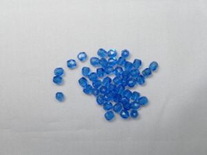 FP1-03-60310 Dark Capri Blue Czech Glass Facet Firepolish 3mm 50 stuks - Afbeelding 1
