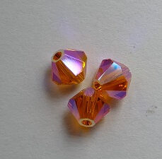 SW-04-SUNAB2 4 mm Sun AB2x Swarovski Element Bicones