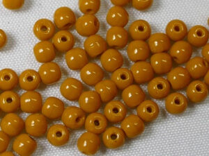 Round Beads , 3 mm, Czech Glass Light Terracotta
