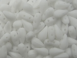 DrD-03000-84110 Dropduo, 3x6 mm, Chalk White Matted