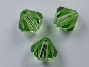6 mm Peridot Swarovski Element Bicones - Afbeelding 1