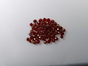 FP1-03-90080LZ Siam Ruby-Bronze Czech Glass Facet Firepolish 3mm 50 stuks