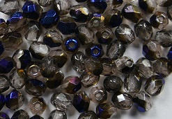 FP1-03-70110BR Blue Iris Rosaline Czech Glass Facet Firepolish 3mm 50 stuks