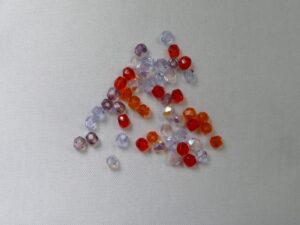 FPR03MIX10 Czech Glass, Firepolish beads, 3 mm, Mix Melonberry - Afbeelding 1