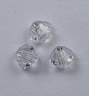 3 mm Crystal Swarovski Element Bicones - Afbeelding 1