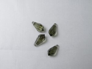PrD-6.5-BKD Drop, 6.5x13 mm, Preciosa, Black Diamond - Afbeelding 1