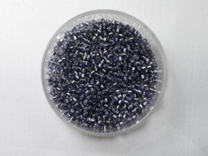 DB-11-2167 Duracoat Silver Lined Dyed Prussian Blue Miyuki Delica's 11/0