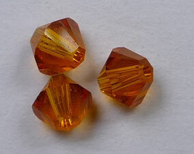 SW-04-TANG 4 mm Tangerine Swarovski Element Bicones