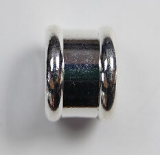 Magnetische 'bamboe'sluiting, 18x12mm, Zilverkleurig - Afbeelding 3