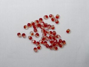 FP1-03-90081 Crystal Siam Ruby Czech Glass Facet Firepolish 3mm 50 stuks