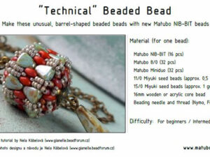 M-MD Gratis patroon: Technical Beaded Bead