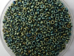 M-SPR-2-2008 Matted Metallic Patina Iris Miyuki Spacer beads 2,2x1 mm