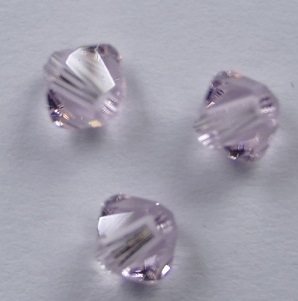 SW-04-RSLN 4 mm Rosaline Swarovski Element Bicones - Afbeelding 1