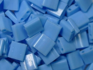 TL-0413 Opaque Turquoise Blue Miyuki Tila Beads 5x5 mm