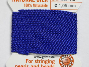 Parelzijde, maat 16, Dark Blue - Afbeelding 1