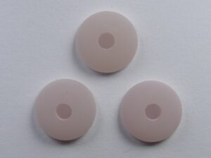 Pol-hr10-12 10 mm Polaris halfronde kraal, rosy brown - Afbeelding 1