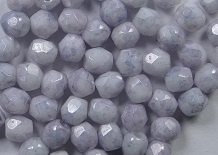 FP1-03-03000LF Terracotta Blue Czech Glass Facet Firepolish 3mm 50 stuks - Afbeelding 1