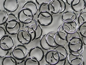 OR-06-LZ Open ringetjes lichtzilverkleur 6 mm