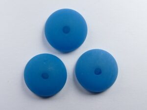 Pol-hr16-21 16 mm Polaris halfronde kraal, indicolite - Afbeelding 1