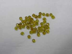 FP1-03-50316 Dark Olivine 1 Czech Glass Facet Firepolish 3mm 50 stuks