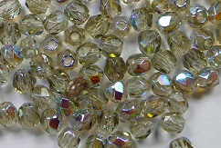 FP1-03-40010X Black Diamond AB Czech Glass Facet Firepolish 3mm 50 stuks - Afbeelding 1