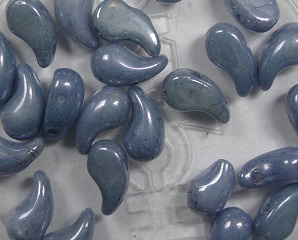 Zol-R-02010-14464 Zoliduo Right 5x8 mm Alabaster Baby Blue Luster