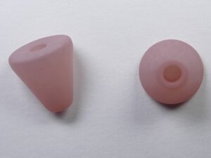 Pol-keg10-12 10 mm Polaris kegel kraal, rosy brown