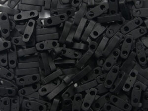 QTL-0401F Matted Black Miyuki Quarter Tila Beads 5x1,2 mm