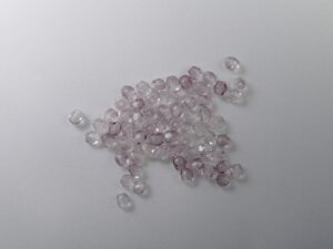 FP1-03-20061 Crystal/Amethyst Czech Glass Facet Firepolish 3mm 50 stuks