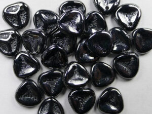 Rose Petals, 8x7 mm, Jet Hematite