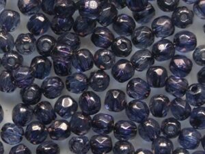 FP1-03-00030LE Crystal Amethyst Luster Czech Glass Facet Firepolish 3 mm 50 stuks