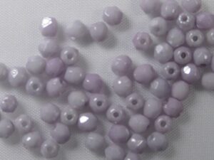 FP1-03-03040LB Luster Grey-White Stone Czech Glass Facet Firepolish 3mm