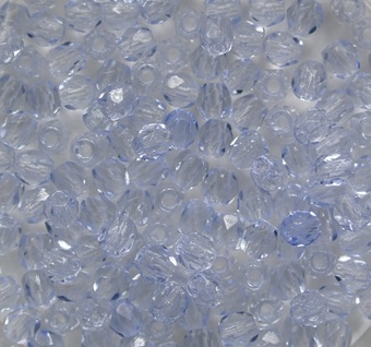 FP1-03-30000 Light Sapphire Czech Glass Facet Firepolish 3 mm color 30000